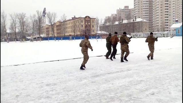 Военная подготовка казаков из Санкт-Петербурга (видео 2017-го года)