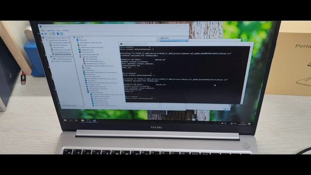 Tecno MegaBook t1 установка виндовс 10.