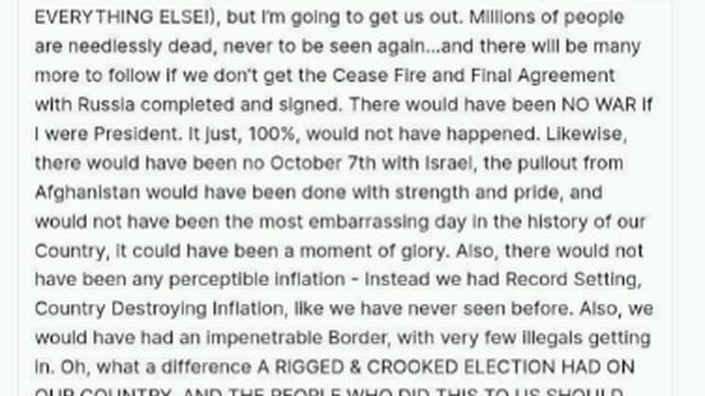 ‼️🇺🇸🇷🇺🇺🇦Трамп: продажный Байден втянул нас в настоящий «хаос» с Россией, на войне на Украине.