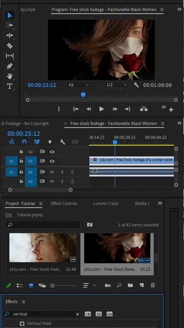 How to flip vertical video in premiere pro tutorial #shorts #shortstutorial #premiere