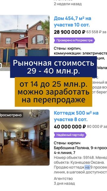 Дом 548 м2 за 15 млн продается на торгах банкротов