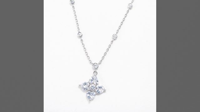 94071106 - Колье МАРКИЗ из серебра 925 пробы с фианитами