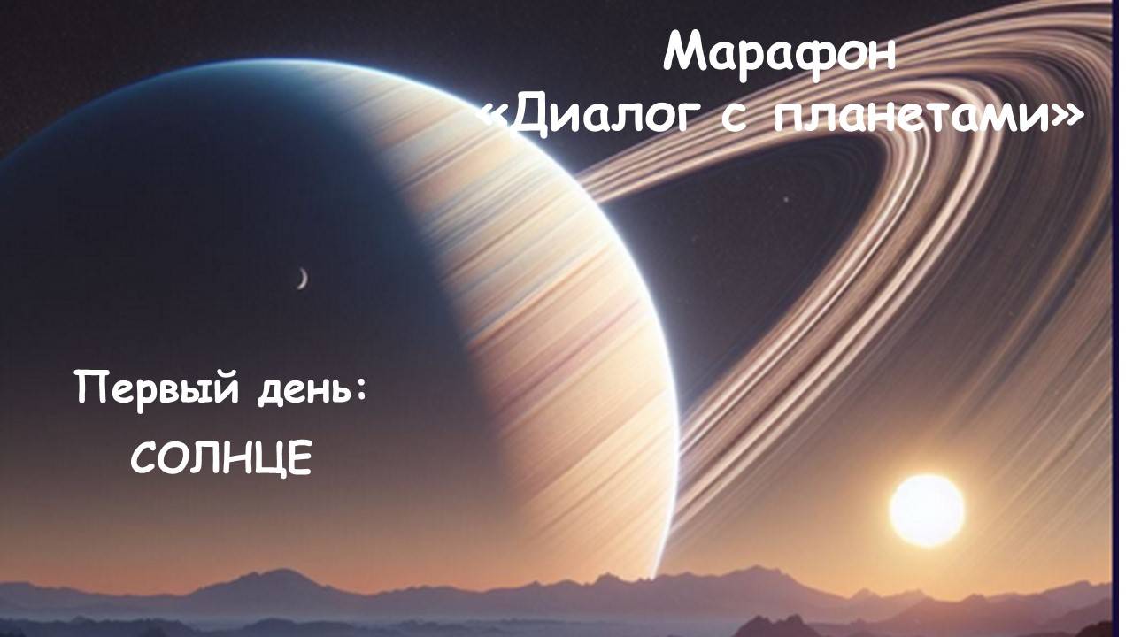 1 день - Солнце