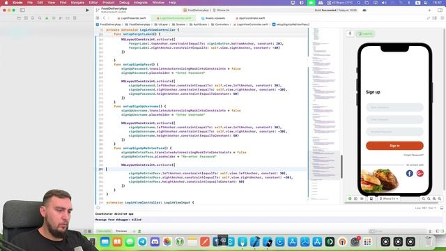 Food delivery ч.10 - продолжение верстки (Xcode, swift, iOS)