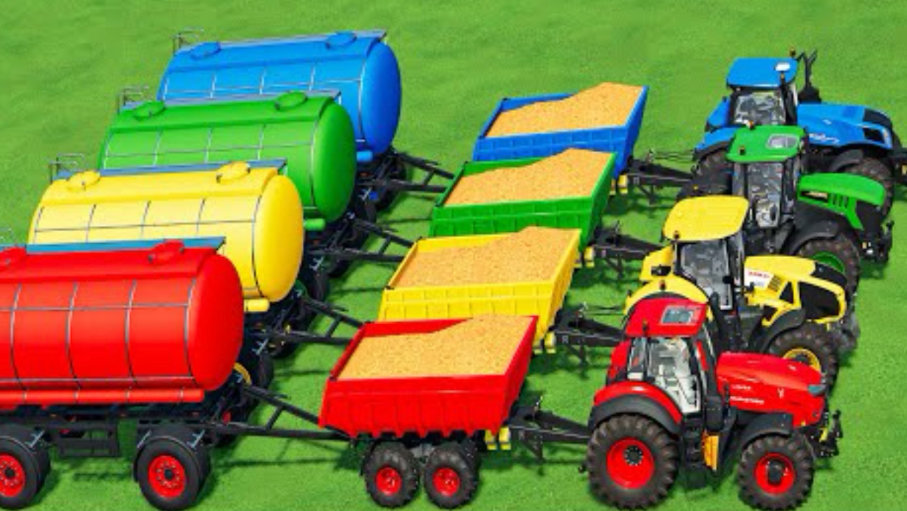 ЦВЕТНЫЕ Машинки| Тракторы|Грузовики|Мотоциклы|Яркие ЦВЕТА |Разноцветные ПРЕДМЕТЫ |видео для ДЕТЕЙ