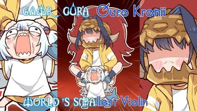 38 (Audio Mash-Up) Gawr Gura And Ouro Kronii_ Sings World's Smallest Violin By AJR