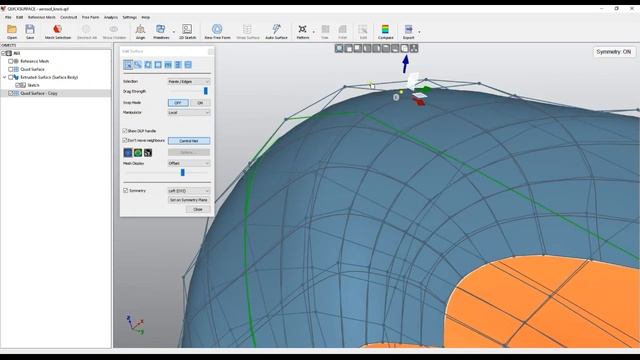 QS Tutorials_ Offset free form surface - How to do Reverse Engineering with QUICKSURFACE_