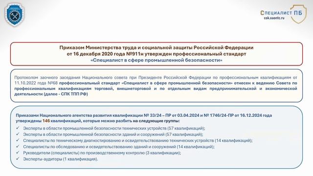 Заседание Комитета Торгово-промышленной палаты России по промышленной безопасности