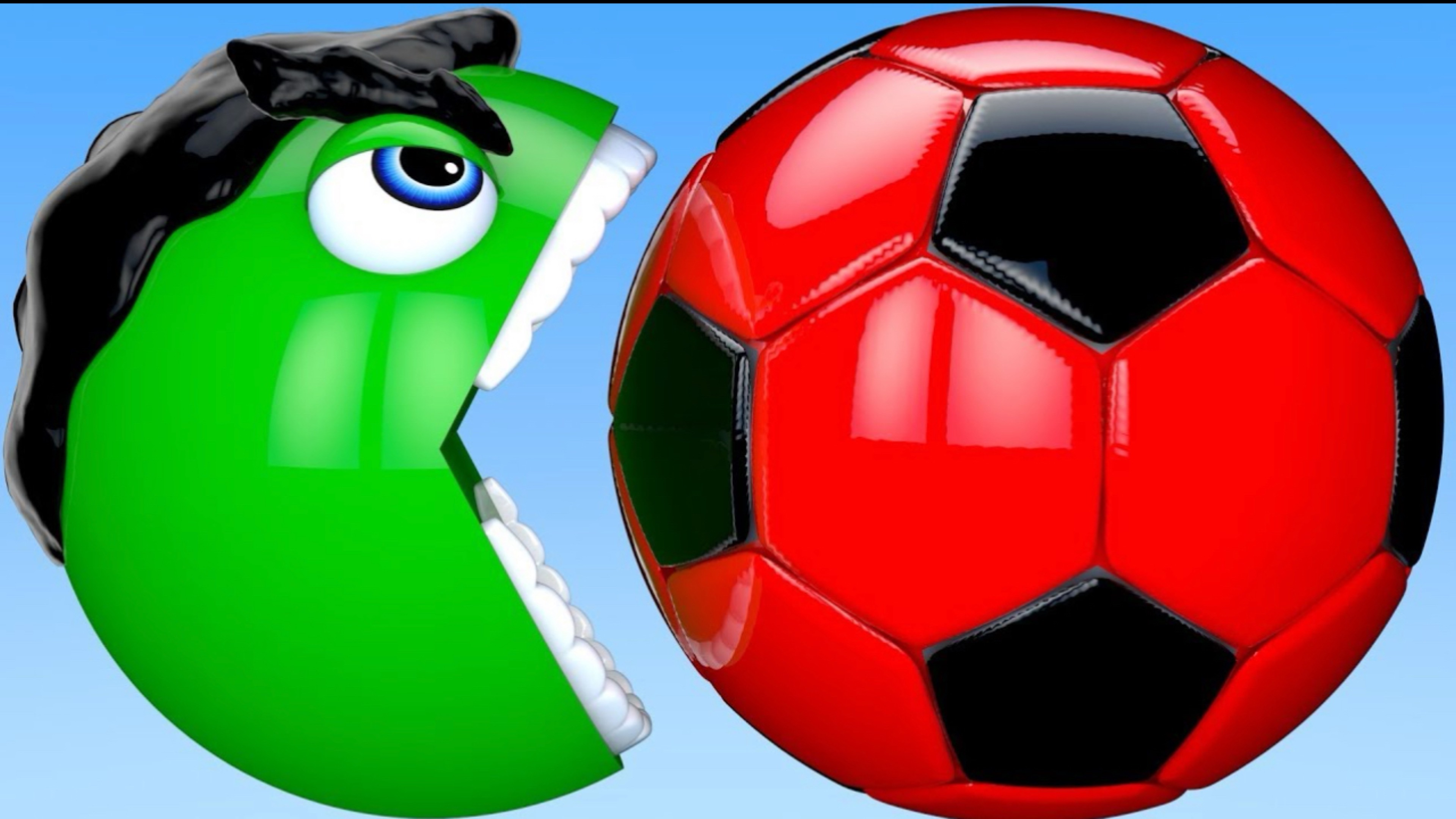 Учим цвета Халк PACMAN и кролик SoccerBall Mold сюрприз игрушка уличный транспорт для детей