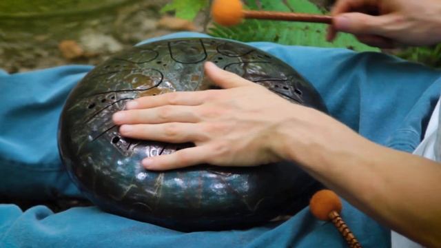 Steel Tongue Drum "TRAVEL" E-minor   (Глюкофон "ПУТЕШЕСТВИЕ" / Kosmosky /30cm)