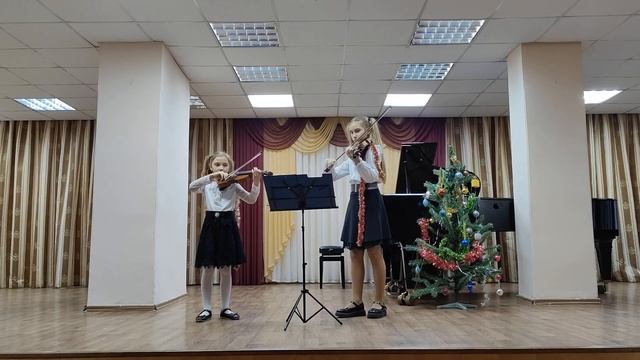 Дуэт - Пермяковы Феодора и Ева. ДМШ N4 г.Самары