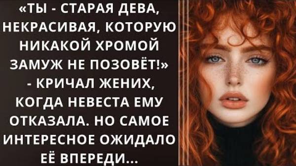 Истории из жизни. «Ты - старая дева, некрасивая, которую никакой хромой замуж не позовёт!»