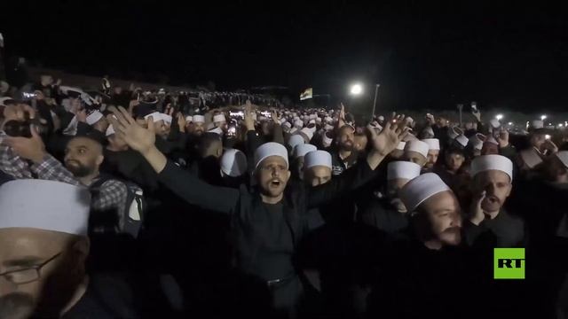 مشاهد جديدة لاستقبال وفد من دروز سوريا بمقام النبي شعيب في إسرائيل