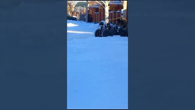 Самодельный квадроцикл первый выезд