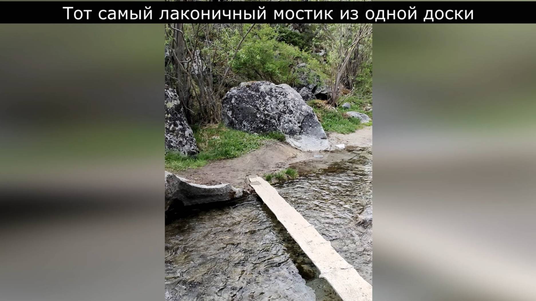 Тот самый лакончиный мост из одной доски. Алтай. Белуха. Лето 2023