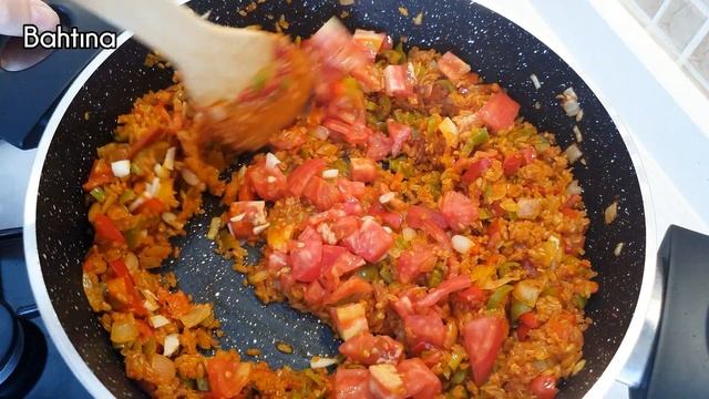 Patlıcanın Muhteşem Hali 🤩 Hafif ve Doyurucu Patlıcanlı Pilav Tarifi | Sebzeli Bulgur Pilavı Tarifi