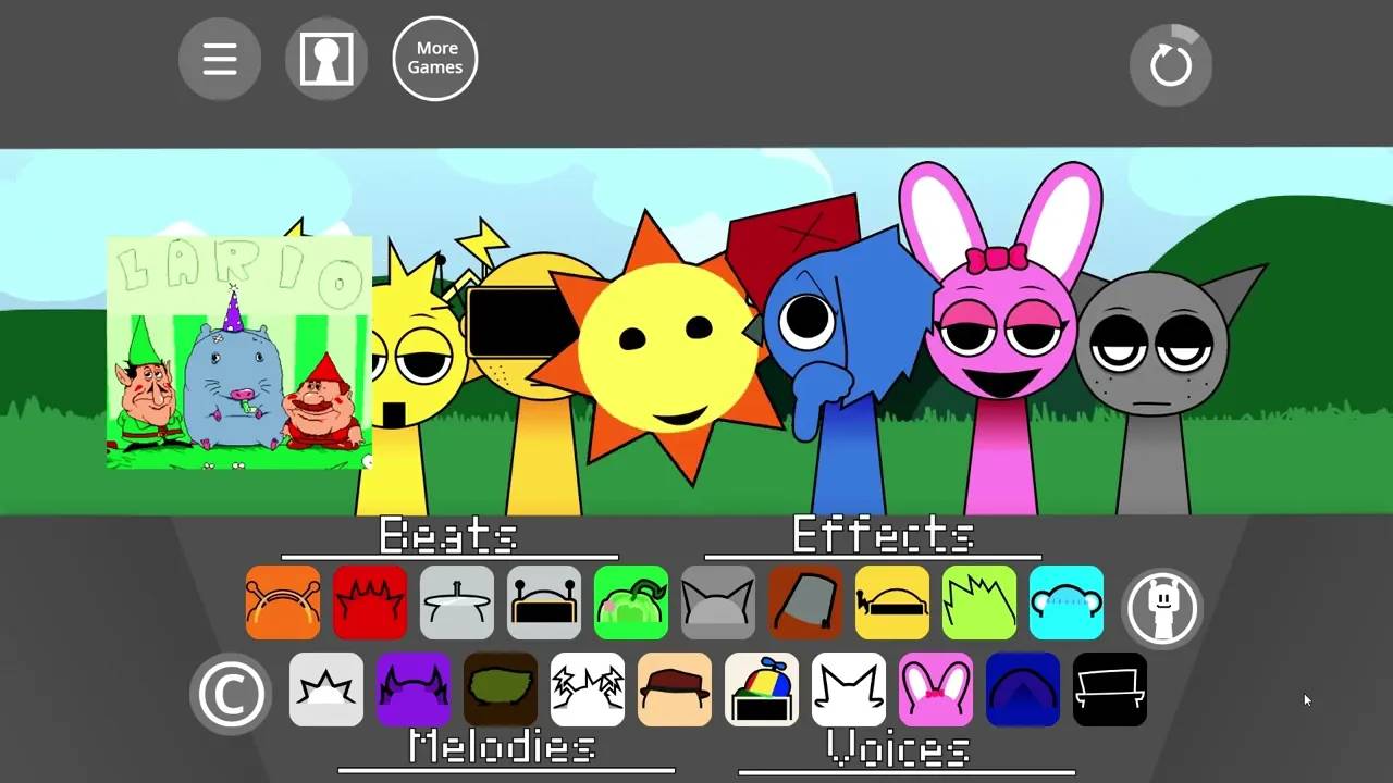 Пересдача Sprunki - Обновленные обычные версии и версии в жанре хоррор | Невероятная битва Sprunki