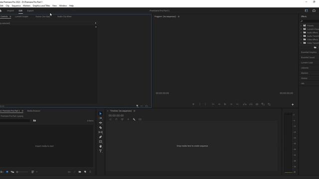 Video Editing | Project Creation, Basic | Adobe Premiere pro Part 1 | പ്രിമിയര് പ്രോ മലയാളം
