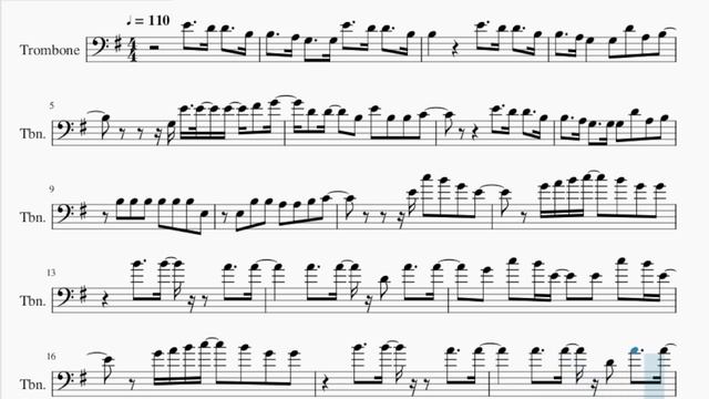 Trombone Sheet Music: How to play You Only Love Me by Rita Ora