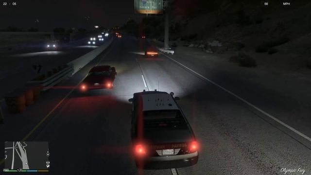GTA V - LSPDFR 0.4.4 - SAHP/CHP - Highway Patrol/Felony Traffic Stop/Wanted Suspect - 4K
