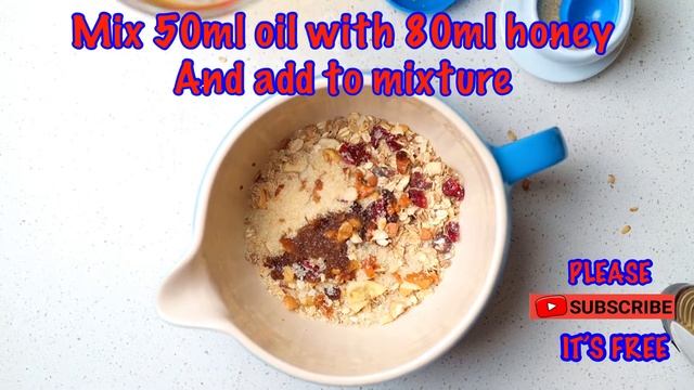 Easy muesli bar recipe made with packet muesli