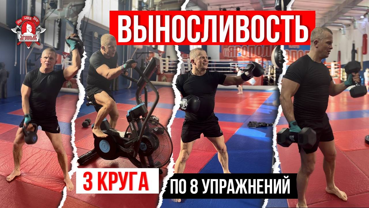 КОМПЛЕКС на ВЫНОСЛИВОСТЬ / 3 КРУГА по 8 УПРАЖНЕНИЙ / ММА / ШАДРИКОВ ИЛЬЯ / МОТИВАЦИЯ