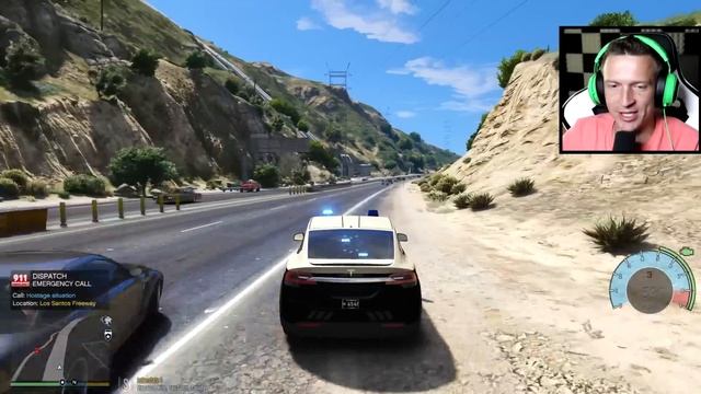 Florida Highway Patrol gets a brand new Tesla!! (GTA 5 Mods Gameplay)