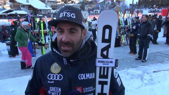 Adrien Théaux 4e sur la descente de Val Gardena