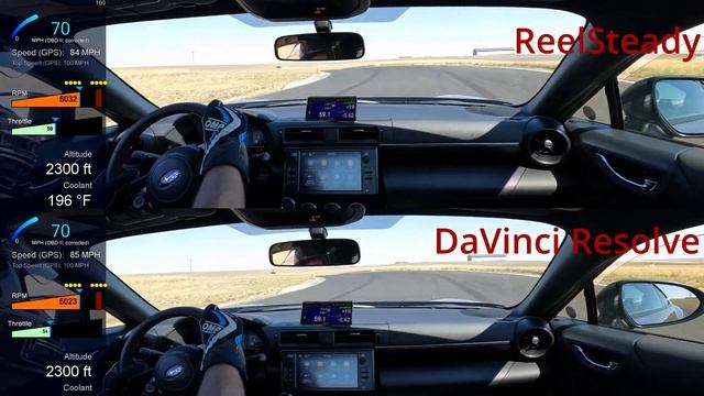 ReelSteady vs DaVinci Resolve Stabilization for cars