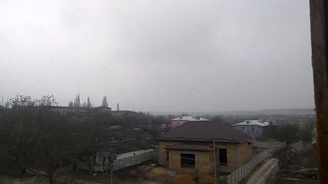 КРЫМ 2 марта,идёт снег.Вот это весна!