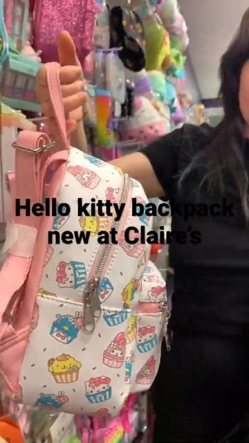 Hello kitty backpack new at Claire’s #short #hellokitty