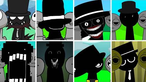Incredibox - Sprunki, но ТОЛЬКО Г-Н ЧЕРНАЯ ШЛЯПА во ВСЕХ разных модах