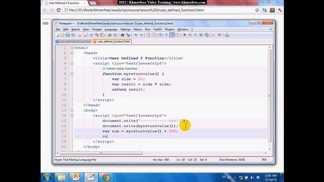 User defined function 3