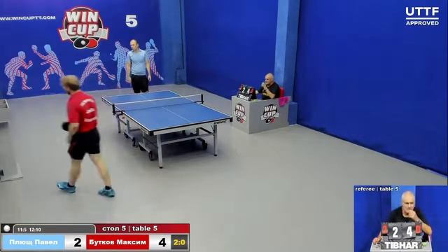 12:00 Плющ Павел 3-1 Бутков Максим  cтол 5 ЮГ-2 10.09.21