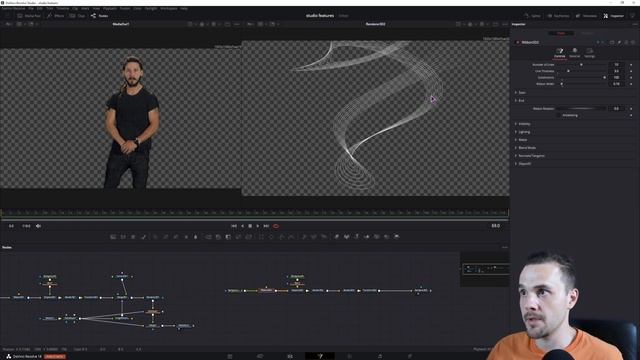 Animate 3D Lines Around Subject DaVinci Resolve
