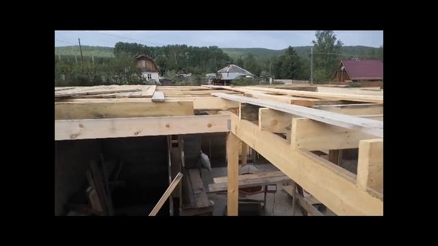 Продолжаю строительство дома из монолитного опилкобетона