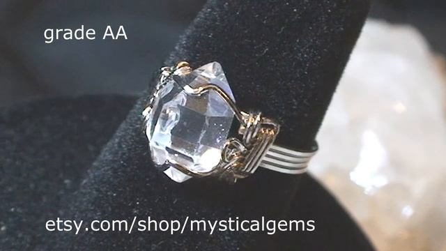 Herkimer Diamond Grade AA ring