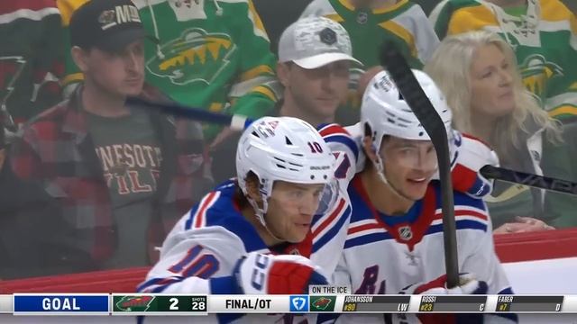 New York Rangers at Minnesota Wild | FULL Overtime Highlights - March 13, 2025