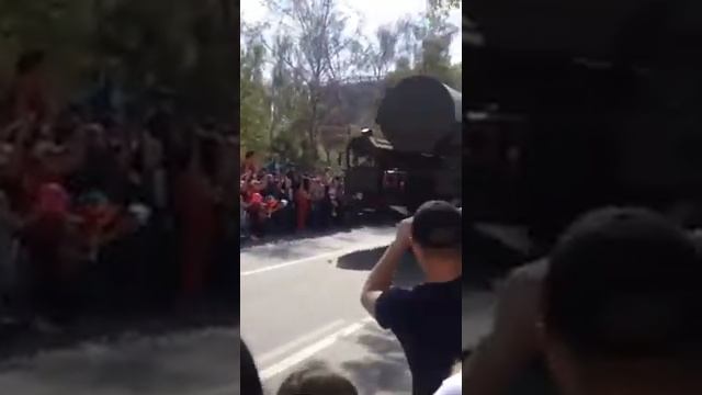 Тополь М девятого мая на параде победы в Новосибирске