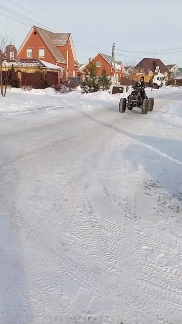Самодельный квадроцикл с двигателем Лифан(проба)