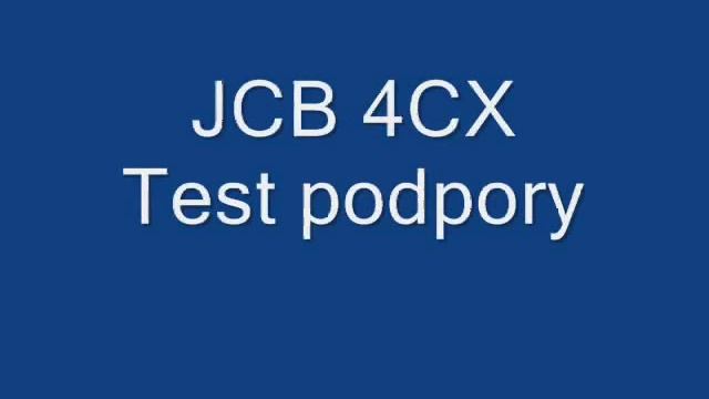 Koparko-ładowarka JCB 4CX Test łyzki i podpór