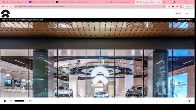 #NIO 2nd Quarter 2021 Earning Call