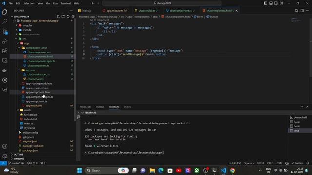Build Chat App Using Angular + Node + Socket.IO