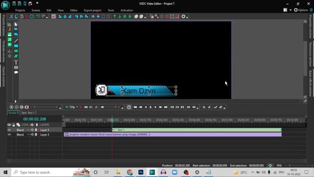 How To Make Lower Third In VSDC Free Video Editor |How To Make Lower Third For YouTube Videos |