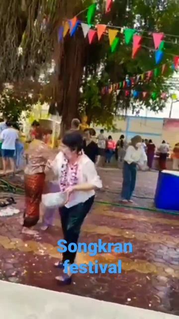 Songkran festival Bangkok #travel #trending #bangkok #ytshorts