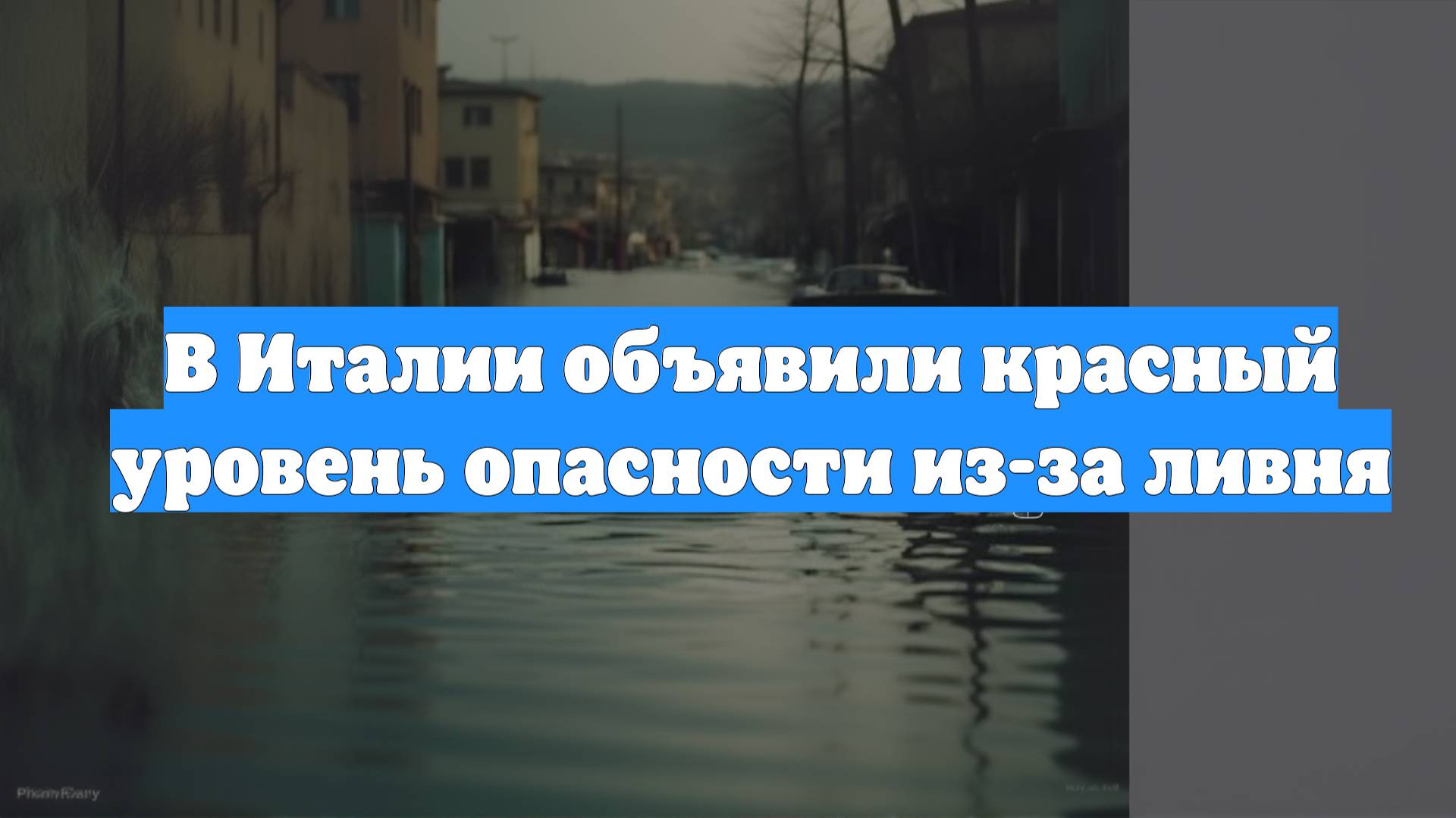 В Италии объявили красный уровень опасности из-за ливня