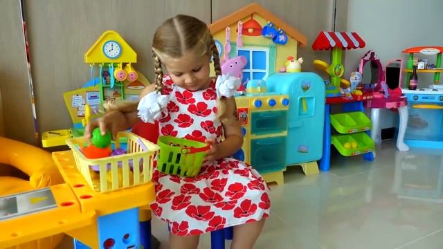 Диана и Рома -  Diana and Roma Pretend Play Supermarket