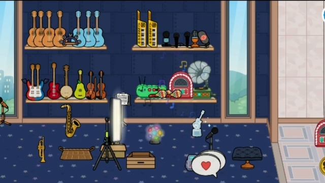 Musical instruments store 🎻🎸in Toca Life World | Shine Loli
