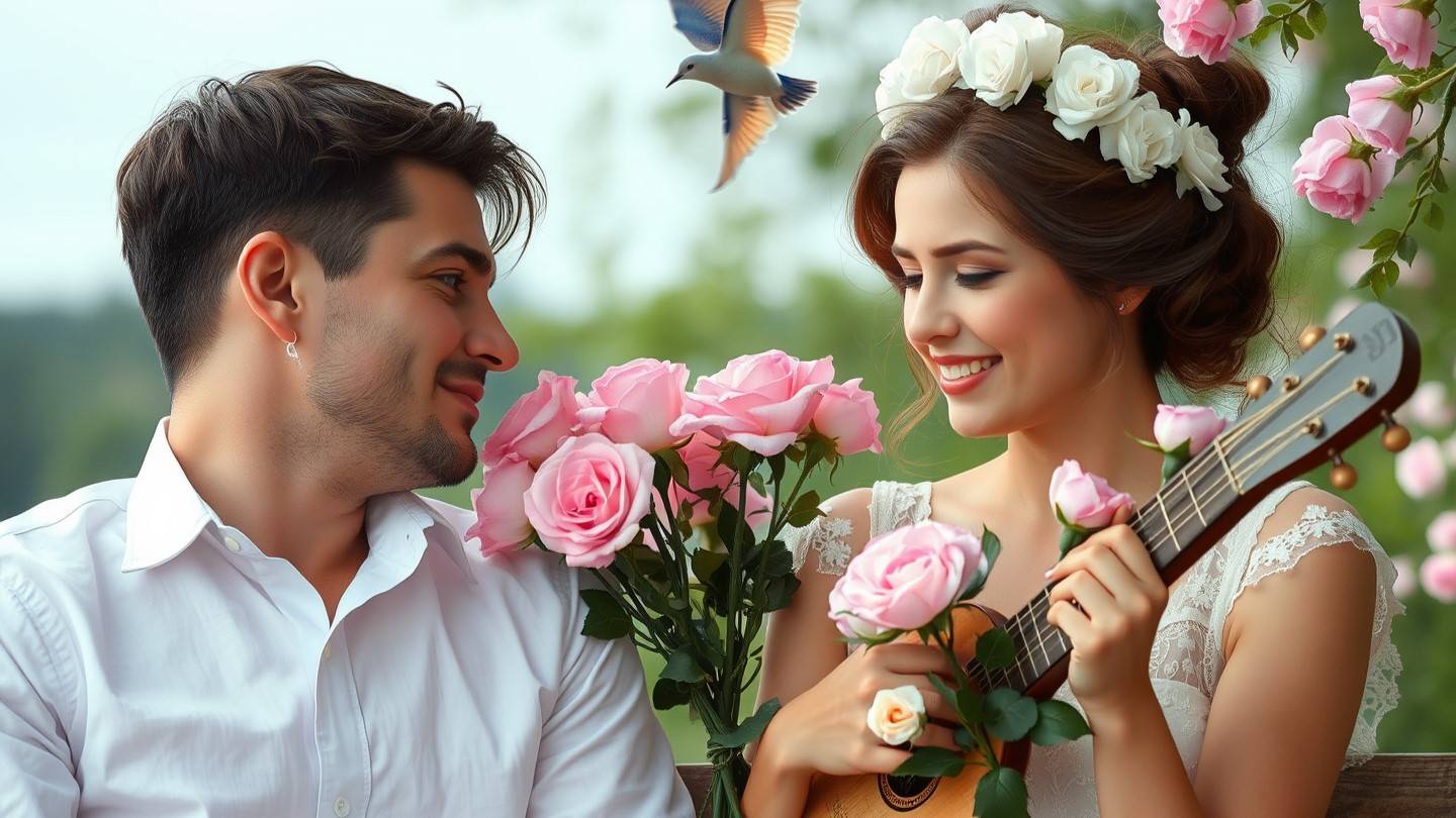 Букеты нежных роз я вам дарил