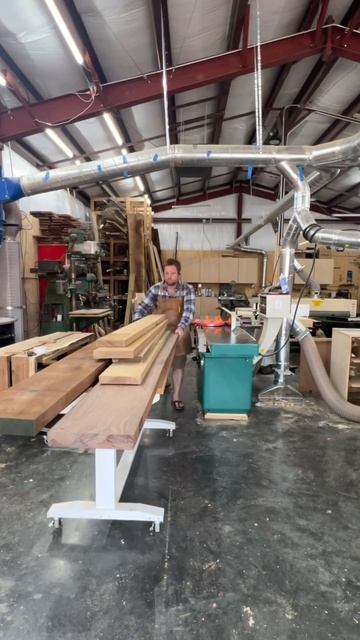 Four nesting coffee tables Quartersawn white oak and walnut.  #woodworking #diy  #furnituremaking